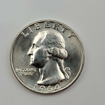 1964-D BU-AU 90% Silver Quarter USA Silver Coin 25 Cents Washington Quarter - £7.76 GBP