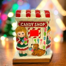 RARE Vintage Christmas Village Candy Shop RB Japan Hand Painted House 70s MCM - £21.32 GBP