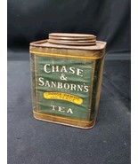 Early CHASE &amp; SANBORN GREEN LABEL ORANGE PEKOE TEA TIN W/ PAPER LABEL Nice  - €16,05 EUR