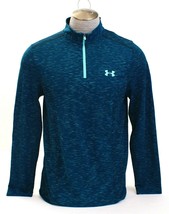 Under Armour Teal UA Threadborne Seamless 1/4 Zip Shirt Men&#39;s NWT - £62.57 GBP