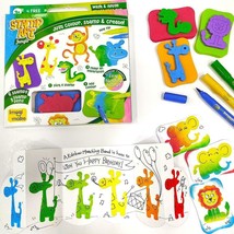 Low Cost Creative Learning Activity Kit Stamp Art Jungle DIY Kids Art Se... - $17.50