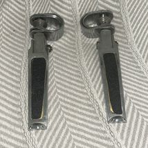 Chrome Rubber Inserted Long Highway Engine Guard Foot Pegs Made In Taiwa... - $27.09