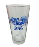 Sweet Water Brewing Pint Glass Company Blue Graphics Whiplash Happy Ending - £9.88 GBP