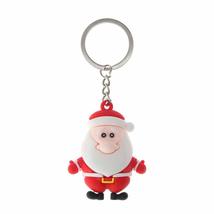 New Jewelry Silicone Bag Pendant Cartoon Snowman Car Key Holder Christmas Tree C - £8.17 GBP