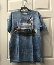The Mountain t-shirt 100% cotton preshrunk unisex lighthouse  m or l lig... - $223.24 MXN