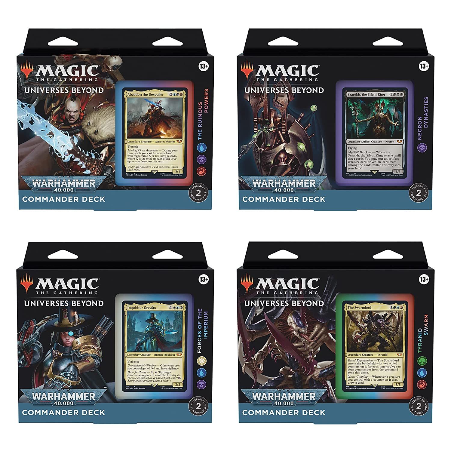 Primary image for Magic: The Gathering Universes Beyond Warhammer 40,000 Commander Deck Bundle  In