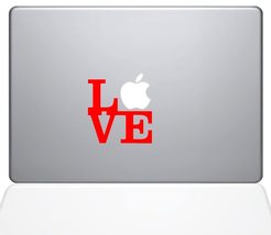 Love Apple Vinyl Decal Sticker Custom Laptop Notebook Gift mac Book Skin... - $109.18 MXN