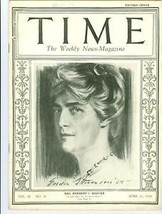 Magazine Time Mrs. Herbert Hoover   April 21 1924 - £78.84 GBP