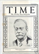 Magazine time A. Lawrence Lowell  JUNE    21  1926 - £77.86 GBP