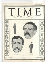 MAGAZINE TIME Paul Painlevé  Aristide Brand  11/9/1925 - $98.99