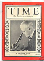 MAGAZINE TIME  Robert A. Millikan Physics APRIL 25 1927 - £77.86 GBP