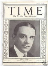 MAGAZINE TIME  OWEN  D YOUNG  FEBRUARY 23 1925 - £155.74 GBP