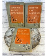 Brownie Scout Handbook Lot of 3 Vintage Hardcovers 1951/1st, 1954/7th, 1... - $19.35