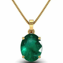 100% Natural Green Emerald, sterling Silver Goldplated pendent Locket 3.50 Carat - £57.73 GBP