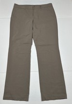 Apt 9 Dark Beige Dress Pants Straight Women Size 14 (Measure 35x31) - £9.78 GBP