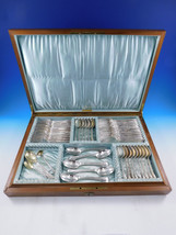 Lap Over Edge by Tiffany and Co Sterling Silver Flatware Set In Box Acid Etched - £8,952.66 GBP