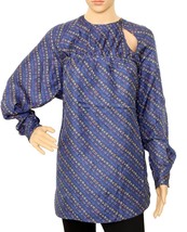 Isabel Marant Women Ioudy Abstract Printed Silk Long Sleeves Tunic Top Size L 38 - £60.77 GBP