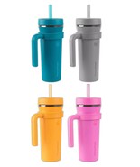 ThermoFlask 32oz Insulated Standard Straw Tumbler with Handles  2 Pack - $54.63 CAD