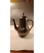 Vintage Pewter Coffee/Tea Pot - 9&quot; Tall -  Lot #N134 - £19.00 GBP