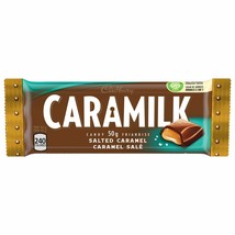 12 X Caramilk Salted Caramel Chocolate Candy Bar by Cadbury &quot;Canadian&quot; 50g Each - £25.68 GBP