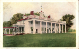 Vtg Postcard, Mt Vernon, VA. Washington&#39;s Home,  East Front, c1926 , Unposted - £5.07 GBP