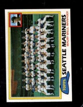 1981 Topps #672 Mariners TEAM/MAURY Wills Exmt Mariners Mg Nicely Center *X90713 - £1.91 GBP
