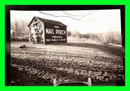 Vintage RPPC Postcard - Mail Pouch Tobacco Barn - Farmland In Pennsylvania - £7.98 GBP