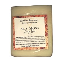 Sea Moss Soap Bar Handmade For All Skin Types Acne Eczema Psoriasis Shea Butter  - £19.75 GBP