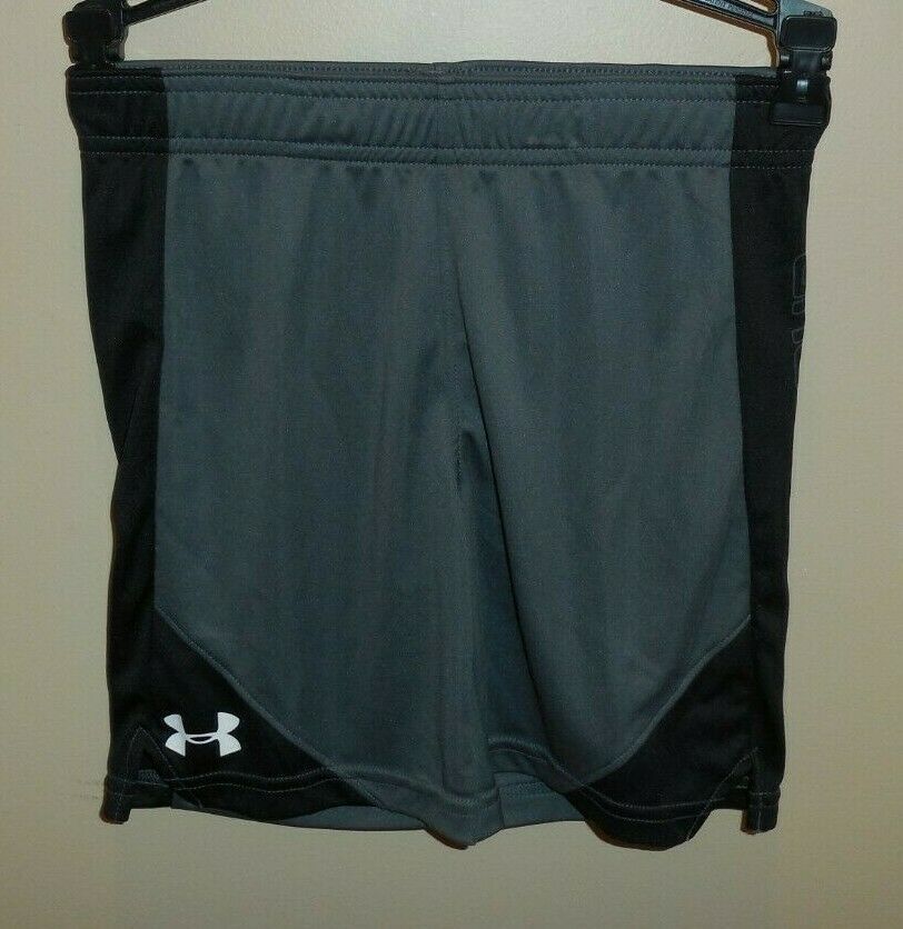 Primary image for Under Armour Boys Size 5 Shorts Black Grey New 