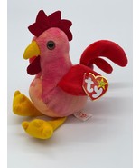 Ty Beanie Babies Baby Strut the Red Rooster March 8 1996 retired PVC pel... - $13.52 CAD