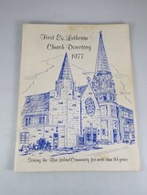 Vtg 1977 First Evangelical Lutheran Church Directory Album Blue Island Illinois - $15.83