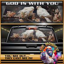 God Is With You - Truck Back Window Graphics - Customizable - £46.31 GBP+