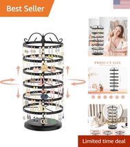 Rotating Earring Holder Display Stand - Adjustable 6-Tier Jewelry Stand - $44.90