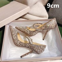New Fairy Style Stiletto Summer Wedding Shoes Bridal Shoes Wild Pointed Rhinesto - £58.72 GBP