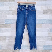 PAIGE Verdugo Crop Skinny Jeans Blue Dark Wash Mid Rise Stretch Womens 25 - $59.39