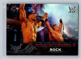 2016 Topps WWE Then Now Forever The Rock Tribute #35 Battles John Cena - £1.55 GBP