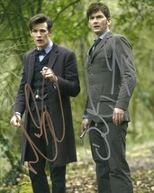 DAVID TENNANT &amp; MATT SMITH SIGNED PHOTO 8X10 RP AUTOGRAPHED DOCTOR WHO - £15.03 GBP