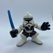 Star Wars Galactic Heroes Clone Wars Trooper Obi Wan Kenobi w/ Removable Helmet - £4.27 GBP