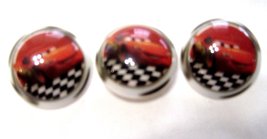  Disney Character Round Shank Backed Buttons 22MM  Lighting McQueen Cars - $4.99