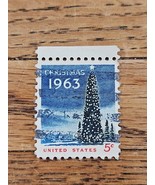 US Stamp Christmas 1963 Tree 5c Used 1240 - $0.99