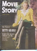 Movie Story-Betty Grable-Glenn Ford-Bud Abbott-Lou Costello-Jan-1949 - £70.54 GBP