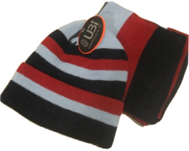 Ubi Hats and accessories  Women’s striped beanie and scarf Blue and Red - £6.66 GBP