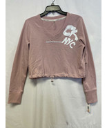 $60 Calvin Klein V-Neck Drawstring Crop Sweatshirt Size Small (STAINED) - $24.96 CAD