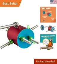 Interactive Barrel Toy for Parrots - Encourages Play and Mental Stimulation - $60.00