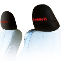 For Mercedes New Pair Baddie Logo Car Seat Truck Headrest Covers Made in... - $14.72