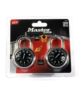 2 Pack Master Lock 3700T Ez Turn Ez Read Dial Anti Shim Padlocks One Com... - $426.79 MXN