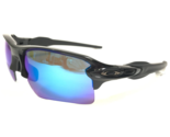 Oakley Sunglasses OO9188-F759 FLAK 2.0 XL Black Wrap Frame Sapphire Priz... - $158.39