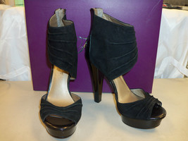 Fergie New Womens Chipper Black Suede Heels 10 M Shoes - £62.85 GBP