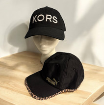 Lot Of 2 Michael KORS Embroidered Black Baseball Cap Hat Adjustable Puma... - $620.19 MXN