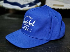 Herschel Whaler Royal Blue/White TM Snapback Hat Men Size - £21.62 GBP